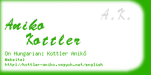 aniko kottler business card